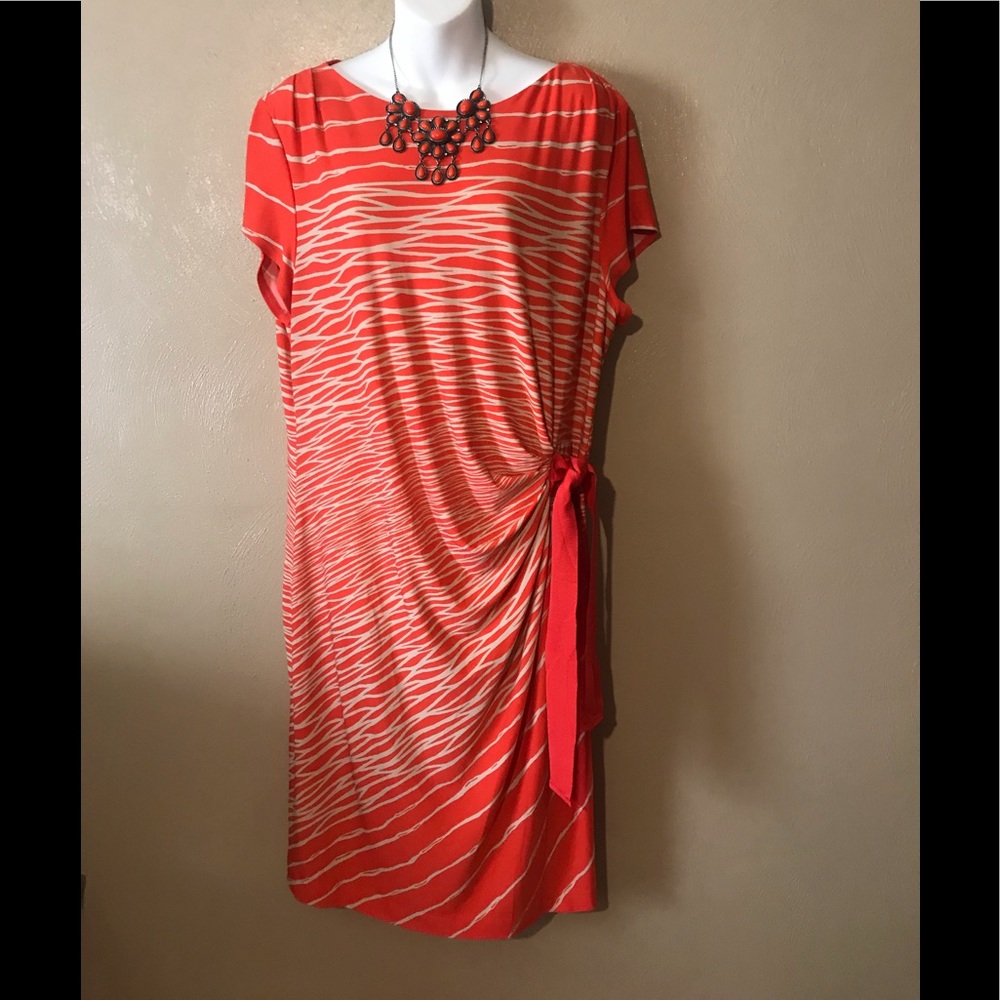Eloquii Orange dress size 18 W polyester